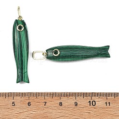 Synthetic Malachite Carved Pendants&nbsp;GG-CBA8D06-01G-04