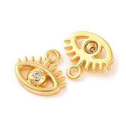 Brass Micro Pave Cubic Zirconia Pendants&nbsp;KK-U017-08A-G