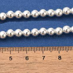 Electroplated Synthetic Magnetic Hematite Beads Strands&nbsp;G-I364-D01-S