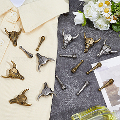12Pcs 2 Colors Zinc Alloy Bolo Tie Slide Clasps&nbsp;FIND-ME0003-47
