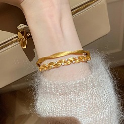 Brass Micro Pave Clear Cubic Zirconia Bangles for Women&nbsp;WGC0524-02