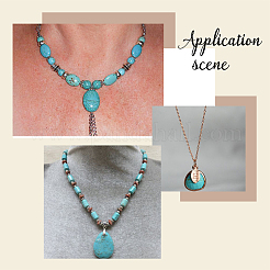 24Pcs 6 Styles Synthetic Turquoise Pendants Sets&nbsp;G-AR0005-22