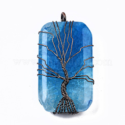 Natural Crackle Agate Big Pendants&nbsp;G-S359-265