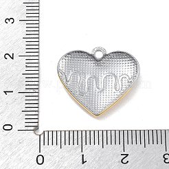 304 Stainless Steel Pendants&nbsp;STAS-R155-006G&P