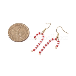 Glass Dangle Earrings&nbsp;EJEW-JE06043