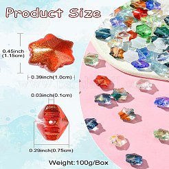100Pcs 9 Colors Transparent Glass Beads&nbsp;GLAA-CJ0002-53