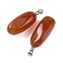 Natural Carnelian Tumbled Stone Pendants&nbsp;GG-K002-06P