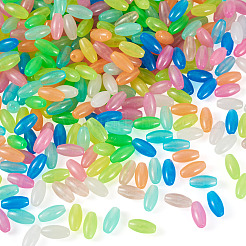 500Pcs Luminous Transparent Acrylic Beads&nbsp;MACR-TA0002-57A