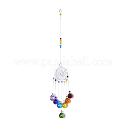Crystals Chandelier Suncatchers Prisms Chakra Hanging Pendant&nbsp;AJEW-Q142-04