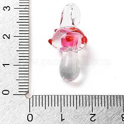 Transparent Handmade Lampwork Pendants&nbsp;LS-LAMP-T021-14D