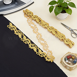 Sew on Ethnic Style Embroidery Leaf Polyester Hollow Lace Ribbons&nbsp;OCOR-WH0008-113