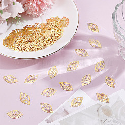 200Pcs Leaf Iron Pendants&nbsp;KK-HY0004-24