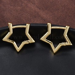 Brass Huggie Hoop Earrings&nbsp;EJEW-F245-03G