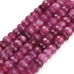 Faceted Dyed Natural White Jade Beads Strands&nbsp;GG-CBAE966-01A-P