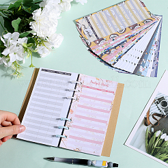 8 Sets 4 Style Paper Budget Binder Sheets&nbsp;DIY-CP0010-56