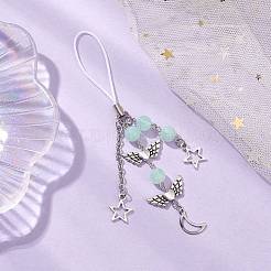 Imitation Gemstone Acrylic Mobile Straps&nbsp;HJEW-JM02637-05