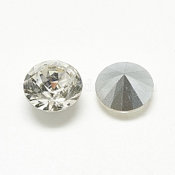 Pointed Back Glass Rhinestone Cabochons&nbsp;RGLA-T111-6mm-001