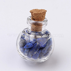 Glass Wishing Bottle Decorations&nbsp;AJEW-JD00005