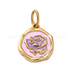304 Stainless Steel Enamel Pendants&nbsp;STAS-M110-05G