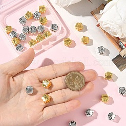 30Pcs 2 Colors Tibetan Style European Beads&nbsp;MPDL-YW0001-08
