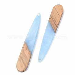 Opaque Resin & Walnut Wood Pendants&nbsp;RESI-S389-039A-C