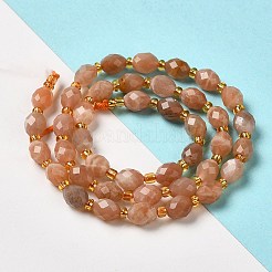 Natural Sunstone Beads Strands&nbsp;G-H297-C14-01