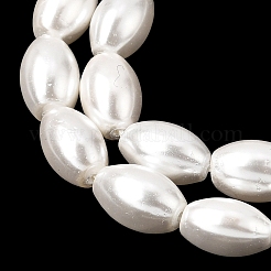 Electroplated Shell Pearl Beads Strands&nbsp;BSHE-C010-02