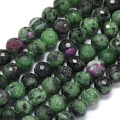 Natural Ruby in Zoisite Beads Strands&nbsp;G-B165-A04-8mm