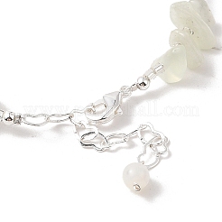 Natural Pearl & Natural Xiuyan Jade Chip Beaded Bracelets&nbsp;BJEW-C068-05S