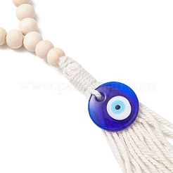 Wood Beads Hanging Ornaments&nbsp;HJEW-JM03312