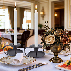 Iron Candle Holder&nbsp;DJEW-CN0001-53