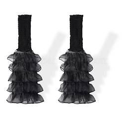 Polyester Ruffle Layered Patchwork Leg Sleeves&nbsp;AJEW-WH20042-75A