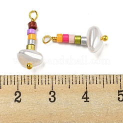 ABS Plastic Imitation Pearl Pendants&nbsp;KK-C046-01C