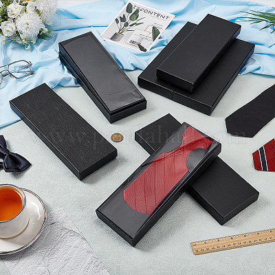 Paper Cardboard Tie Storage Boxes&nbsp;CON-WH0107-64A-1