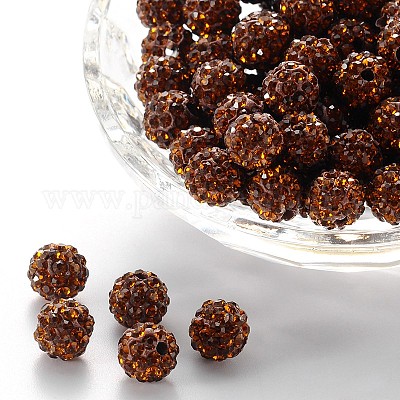 Pave Disco Ball Beads&nbsp;RB-H258-8MM-220-1