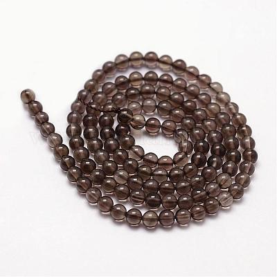 Natural Smoky Quartz Beads Strands&nbsp;G-N0195-02-2mm-1
