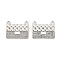 Rack Plating Alloy Pendants with Rhinestone, Bag, Platinum, 16x20.5x4mm, Hole: 1.8mm