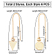12Pcs 2 Styles Brass Stud Earring Findings&nbsp;KK-UN0001-09-5
