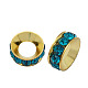 Brass Rhinestone Spacer Beads&nbsp;RB-A020-9mm-06G-1