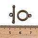 Brass Toggle Clasps&nbsp;KK-P141-01AB-3
