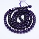 Natural Amethyst Round Bead Strands&nbsp;G-M212-6mm-01C-2