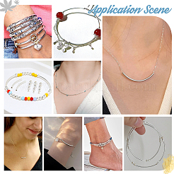 30Pcs 925 Sterling Silver Tube Beads&nbsp;STER-PH0001-43