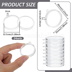 24Pcs Acrylic Commemorative Coins Storage Box&nbsp;CON-FG0001-22