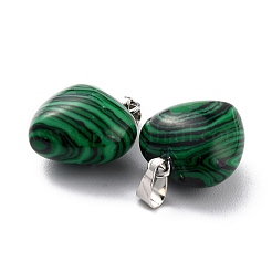 Synthetic Malachite Pendants&nbsp;G-I311-A32
