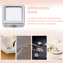 Iron Loose Diamnond Gemstone Display Boxes&nbsp;CON-WH0088-19A-02