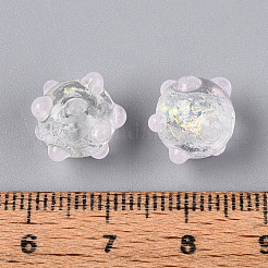 Handmade Foil Lampwork Beads Strands&nbsp;FOIL-T008-02H