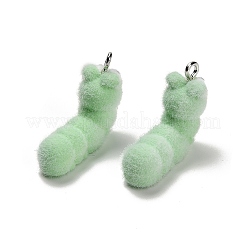 Flocky Opaque Resin Pendants&nbsp;RESI-I335-01P-04