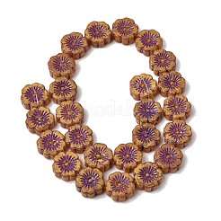 Painted Glass Beads Strands&nbsp;GLAA-Z021-15