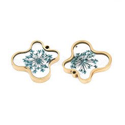 304 Stainless Steel Epoxy Resin Pendants&nbsp;STAS-T072-23