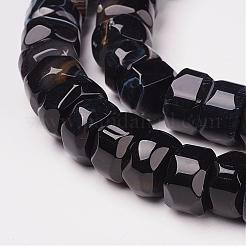 Natural Black Agate Beads Strands&nbsp;G-D169-03A